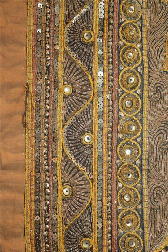 Early 20th century rectangular Thai wall hanging